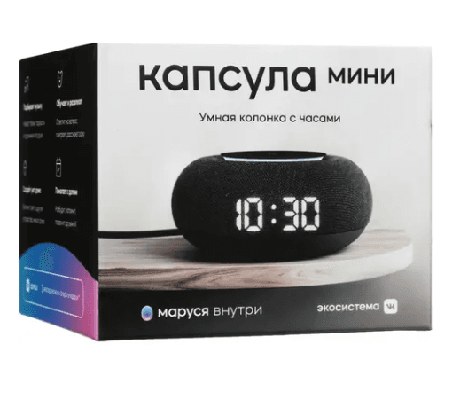 Умная колонка VK Капсула Мини, темный серый, 5 Вт