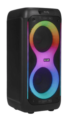 Портативная аудиосистема BQ PBS3004, 80 Вт, Bluetooth, FM, USB, 1 БЕСПРОВОДНОЙ МИКРОФОН, от аккумулятора, от сети, 5500 мА*ч, до 7 ч