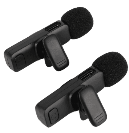 Микрофон петличный беспроводной dubapro, с ветрозащитой, Зарядный кабель type-c, до 8 часов