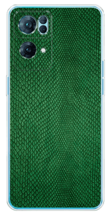 Чехол для Oppo Reno 7 Pro, змеиная кожа