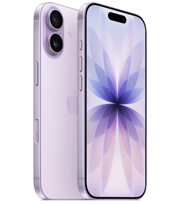 Смартфон Apple iPhone 17 8/256 ГБ фиолетовый, 6.3", ядер - 6, 1 SIM, E-SIM, Super Retina XDR, 2622x1206, камера 48+48 Мп, NFC, 5G, 4G, GPS, 3692 мА*ч
