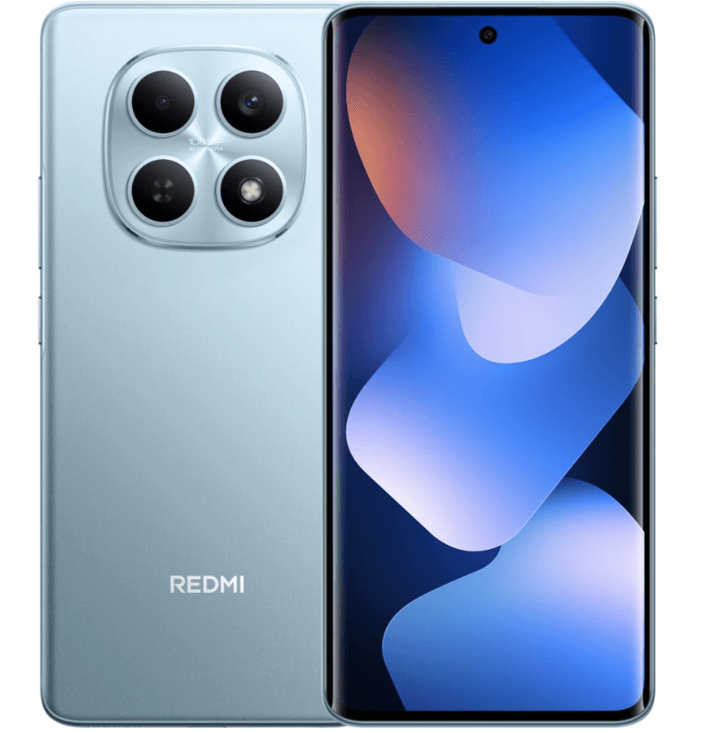 Смартфон Xiaomi Redmi Note 15 4G 6/128GB голубой, MediaTek Helio G100 Ultra, 6GB, 2 SIM, AMOLED, 1080 x 2340, камера 108 + 20 Мп, GPS, GLONASS, Beidou, Galileo, QZSS, 6000 мАч