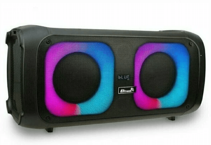 Портативная колонка ELTRONIC 20-34 DANCE BOX, 30 Ватт, Bluetooth, USB, Aux, FM, Jack 6.3 мм (микрофон, гитара) 2 шт., МИКРОФОН БЕСПРОВОДНОЙ В ПОДАРОК!!!