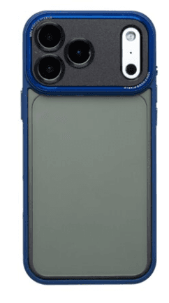Чехол для IPhone 17 Pro, полупрозрачный синий
