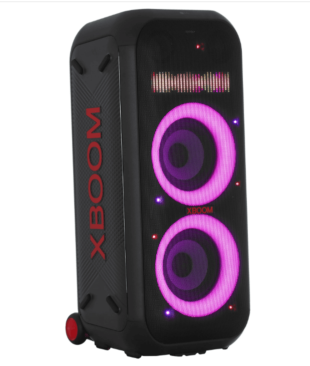 Аудиосистема LG XBOOM XL9T черный, формат акустики - 2.1, 1000 Вт (RMS), ЖК-дисплей, караоке, Bluetooth, USB, питание - от сети 220v