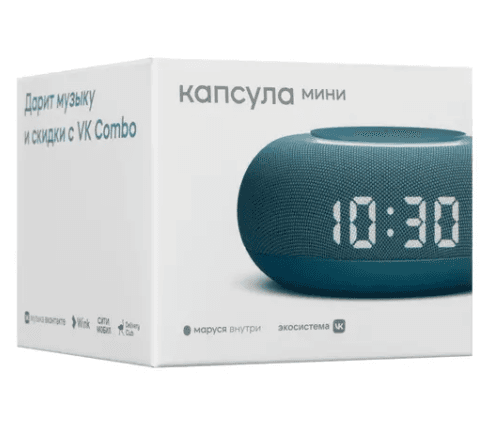 Умная колонка VK Капсула Мини, синий, 5 Вт