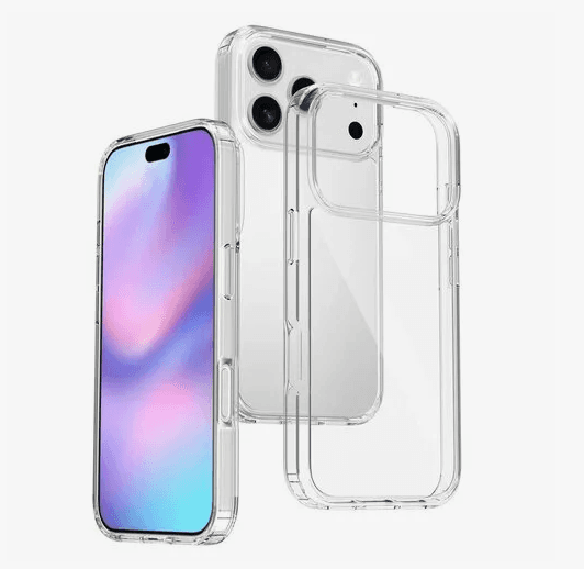 Чехол для Iphone 17 Pro, прозрачный, открытая камера