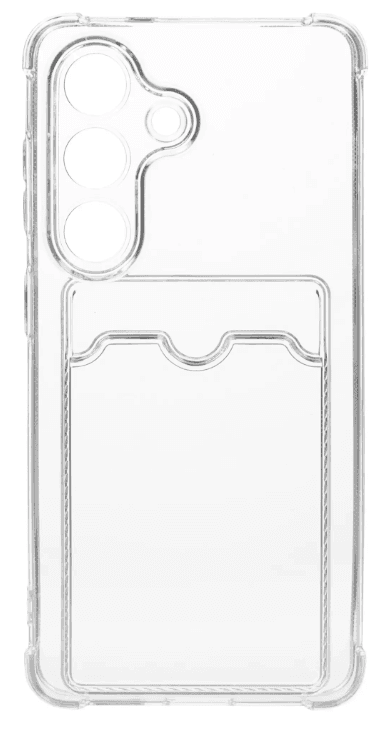 Чехол для Samsung S26+, прозрачный с картх