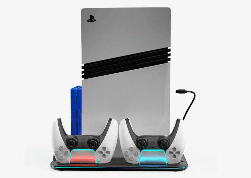 Подставка охлаждающая для PlayStation 5, зарядная станция для геймпадов