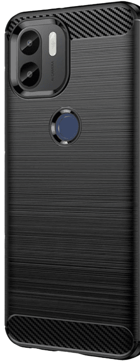 Чехол для Xiaomi Redmi A1, черный, карбон