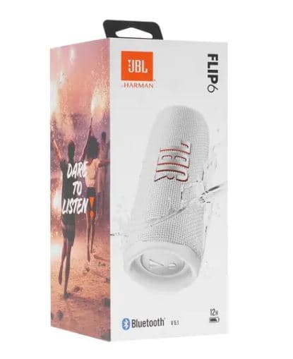 Портативная колонка JBL Flip 6, белый, 30 Вт