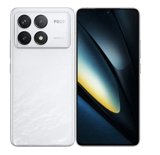 Смартфон POCO F6 Pro 16/1024 ГБ белый, Qualcomm Snapdragon 8 Gen 2 - 8x(3.19 ГГц), 2 SIM, AMOLED, 6.67", 3200x1440, 120Гц, камера 50+8+2 Мп, NFC, 5G, GPS, 5160 мА*ч, 120 Вт