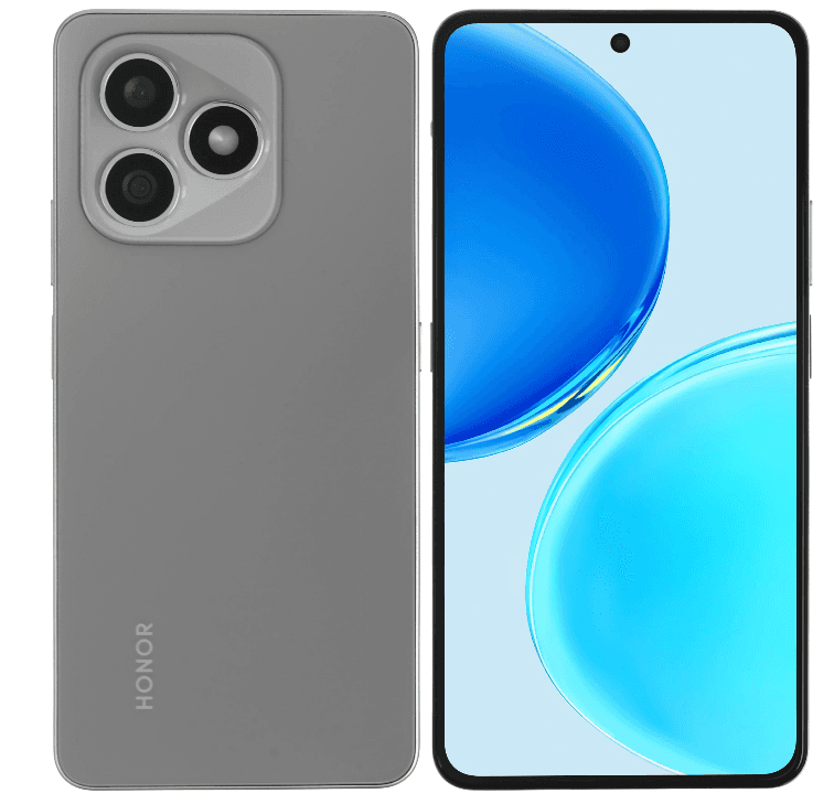 Смартфон HONOR X8d 8/256 ГБ серый, Qualcomm Snapdragon 6s 4G Gen 2, 8 x 2.9 ГГц, 6.77", 2392x1080, AMOLED, 108+5 Мп, 7000 мА*ч, 45 Вт