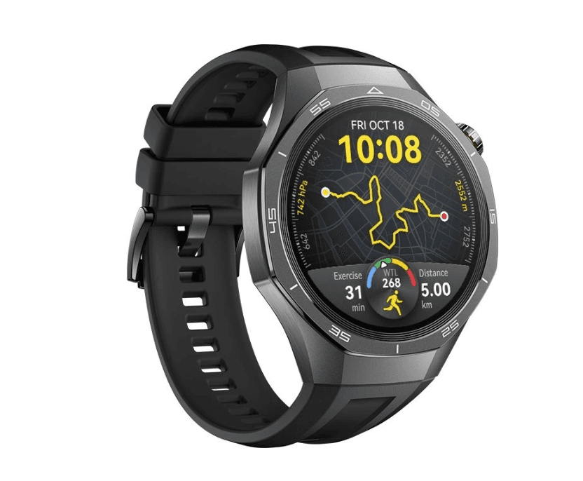 Смарт-часы HUAWEI WATCH GT 5 Pro 22 мм, корпус-черный, ремешок-черный, 1.43" AMOLED, 466x466, Android 8.0 и выше, iOS 13 и выше, 524 мА*ч