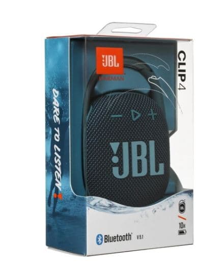 JBL CLIP 4, синий, 5 Вт, Bluetooth, до 10 ч