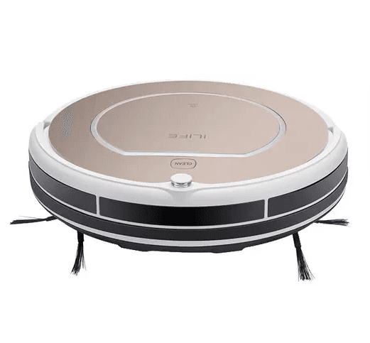 Робот-пылесос ILIFE V50 PRO розовый, уборка - сухая., 0.3 л, док ст., мощность - 1000 Па, реж. раб. - 4, 2600 мА·ч/120мин/140кв.м, управление кнопками на корпусе