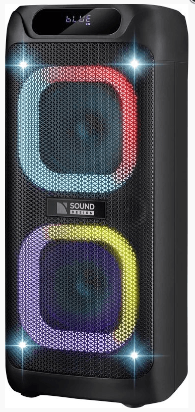 Колонка портативная DEFENDER Boomer 85, 100Вт, RGB, BT, FM, USB, 5400 мА*ч