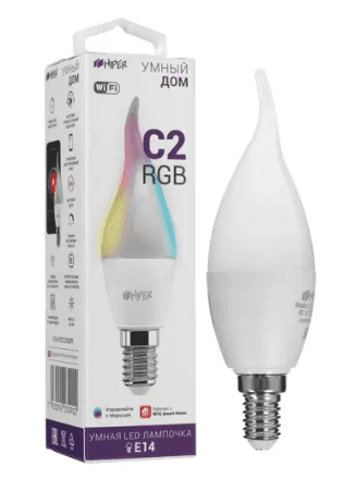 Умная светодиодная лампа HIPER IoT LED C2 RGB