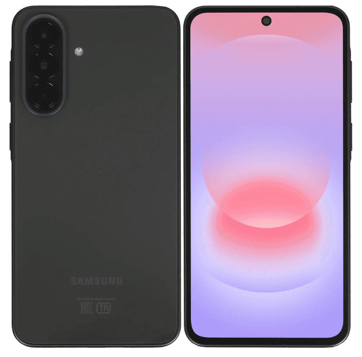 Смартфон Samsung Galaxy A37 8/128 ГБ черный, Samsung Exynos 1480, 8 x 2.75 ГГц, 6.7", 2340x1080, Super AMOLED, 120 Гц, 50+8+5 Мп, 5000 мА*ч