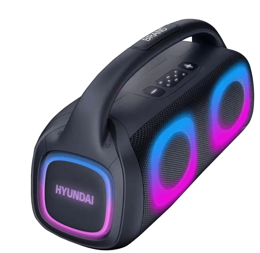 Портативная аудиосистема Hyundai H-PS1027, 80Вт, Bluetooth, 3600 mAh, время работы - до 4 часов