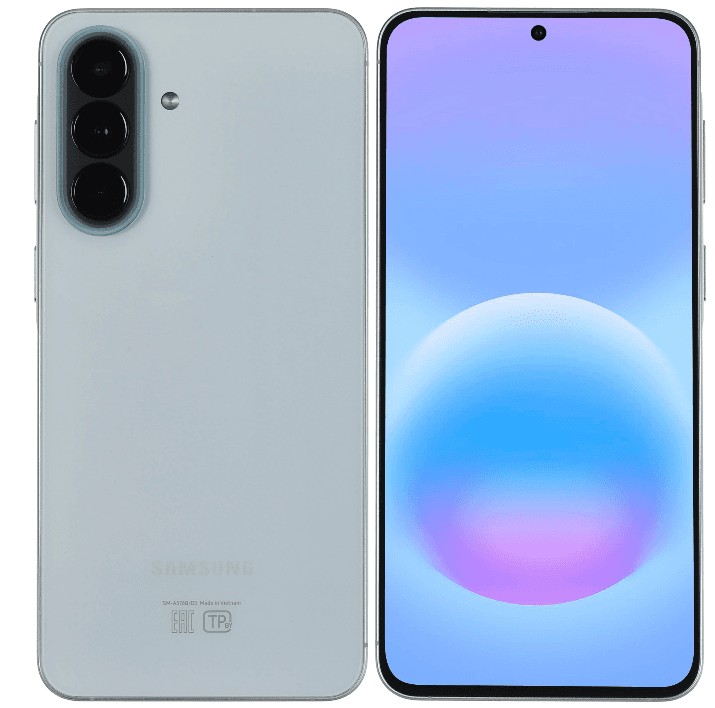 Смартфон Samsung Galaxy A57 12/256 ГБ голубой, Samsung Exynos 1680, 8 x 2.9 ГГц, 6.7", 2340x1080, Super AMOLED Plus, 120 Гц, 50+12+5 Мп, 5000 мА*ч