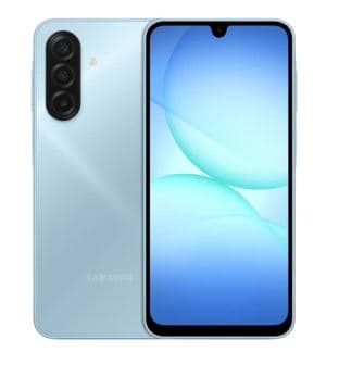 Смартфон Samsung Galaxy A17 6/128 ГБ голубой, MediaTek Helio G99 - 8x(2.2 ГГц), 2 SIM, Super AMOLED, 6.7", 2340x1080, 90 Гц, камера 50+5+2 Мп, NFC, 4G, GPS, 5000 мА*ч