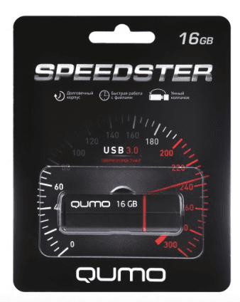 Память USB 3.0 32 GB Qumo Speedster, черный