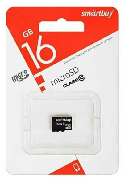 Карта памяти microSDHC [класс 10/UHS-I] 16 GB Smartbuy (SB16GBSDCL10-00LE)
