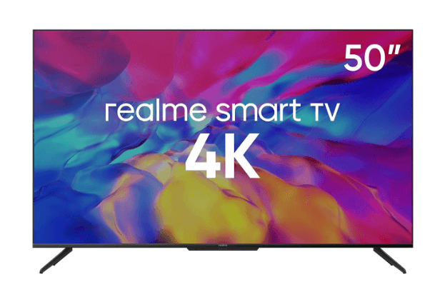 50" (127 см) Телевизор Realme TV 50 RMV2005 черный, 4K UltraHD, 3840x2160, DLNA, Wi-Fi, 60 Гц, Android TV, HDMI х 3, USB х 2 шт