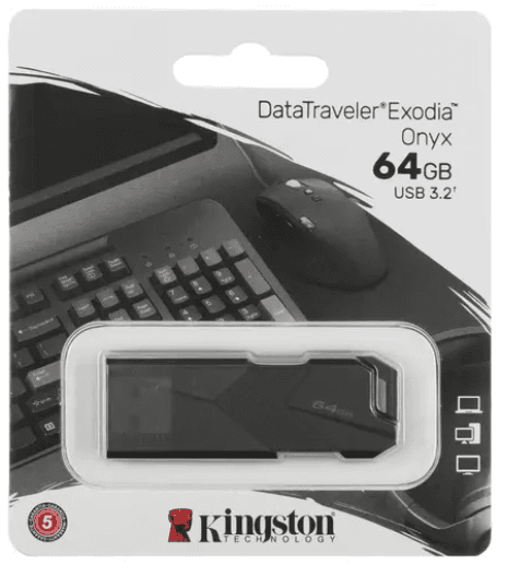 Память USB Flash 64 ГБ Kingston DataTraveler Exodia Onyx [DTXON/64GB]
