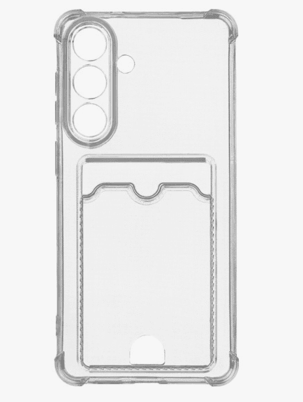 Чехол для Samsung A37 прозрачный противоударный с картхолдером