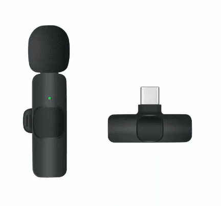 Микрофон петличный беспроводной K8, Bluetooth, Lightnin, от аккумулятора