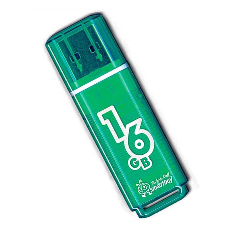 Память USB 2.0 16 GB Smartbuy Glossy series Green Snake Edition (SB16GBGSGSN)