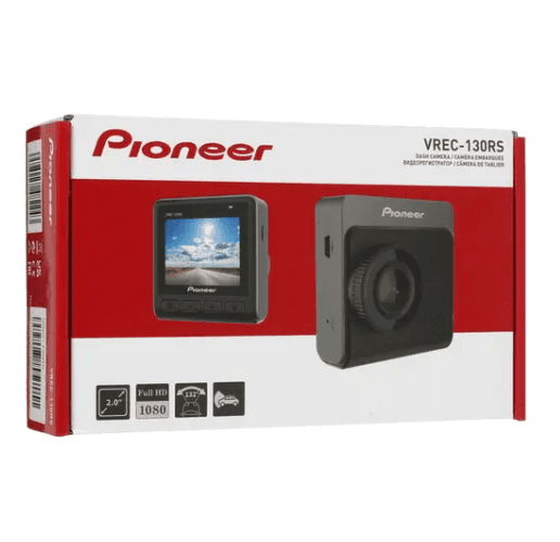 Авто-видеорегистратор Pioneer VREC-130RS, 1920х1080, 30 кадр./сек, 132° 1 камера, G- сенсор, карта памяти до 32 ГБ