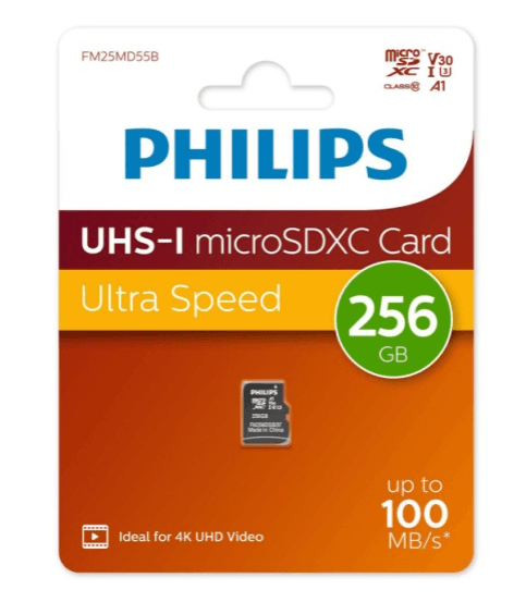 Флеш карта microSD 256GB PHILIPS Ultra Speed microSDXC Card 100 MB/s