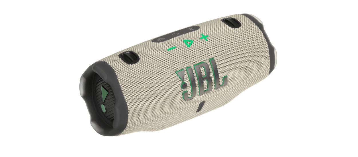 Портативная колонка JBL Charge 6, 40Вт, бежевый, 
Bluetooth, 56 Гц - 20000 Гц, 4722 мА*ч, от аккумулятора