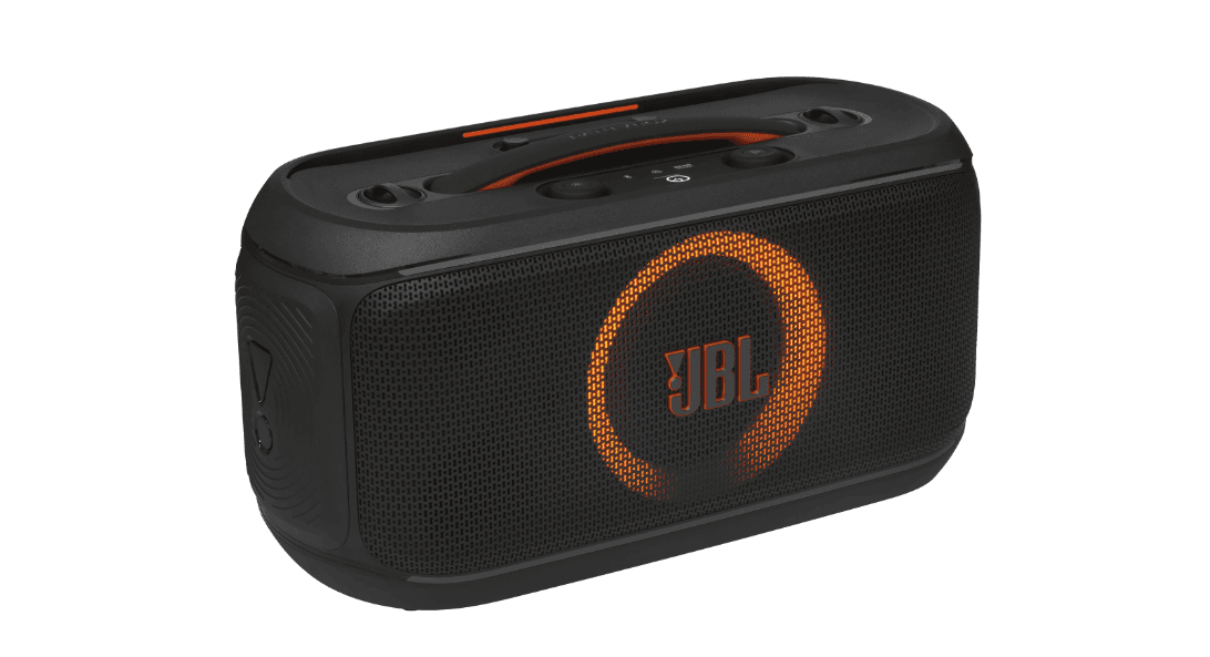 Портативная аудиосистема JBL Partybox On-the-go 2, черный, 100 Вт, Bluetooth, AUX вход, 40 Гц - 20000 Гц, 4722 мА*ч, от аккумулятора, от сети