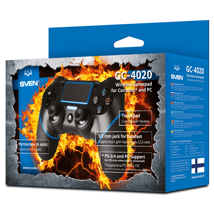 Геймпад Sven GC-4020 беспроводной, чёрный