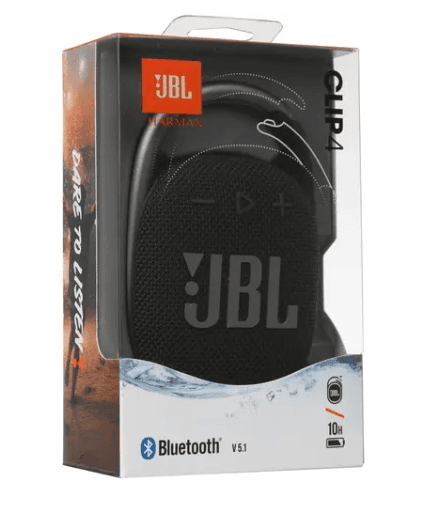 JBL CLIP 4, черный, 5 Вт, Bluetooth, до 10 ч