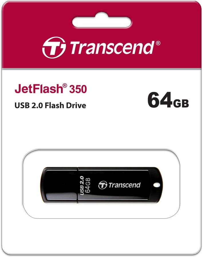 USB 2.0 64 GB Transcend JetFlash 350 черный