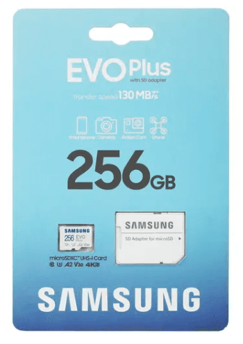 Память MicroSDXC 256 ГБ Samsung EVO Plus