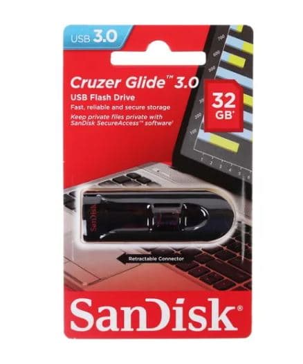 Память USB Flash 32 ГБ SanDisk Cruzer Glide [SDCZ600-032G-G35]