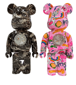 Портативная колонка-ночник с LED лампой Медведь 1.5 Bearbrick v10v13, ассорти