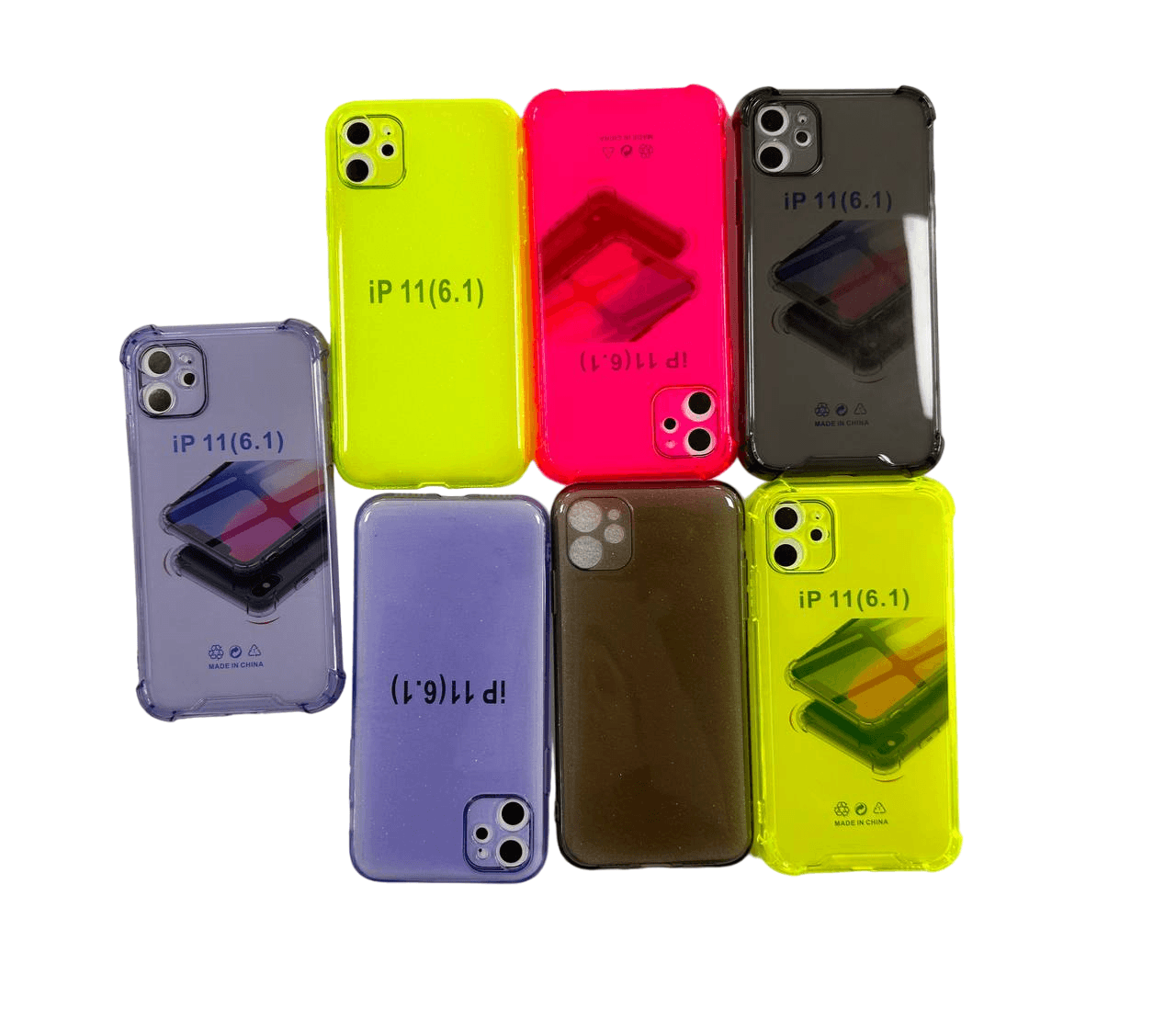 Чехол для IPhone 11, полупрозрачные, разноцветные