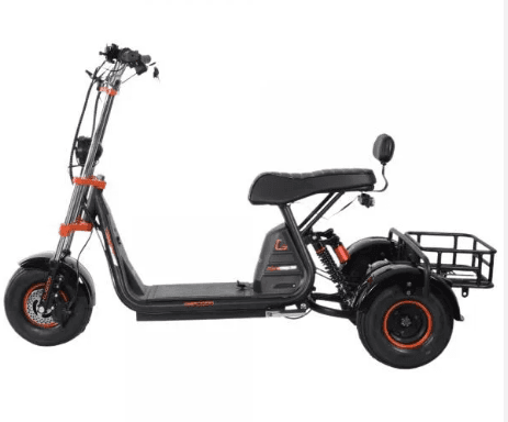 Трицикл Kugoo C4, аккумулятор 20800 mAh, мощность 1400 W, 40 км/час, запас хода: 50 км, 150 кг