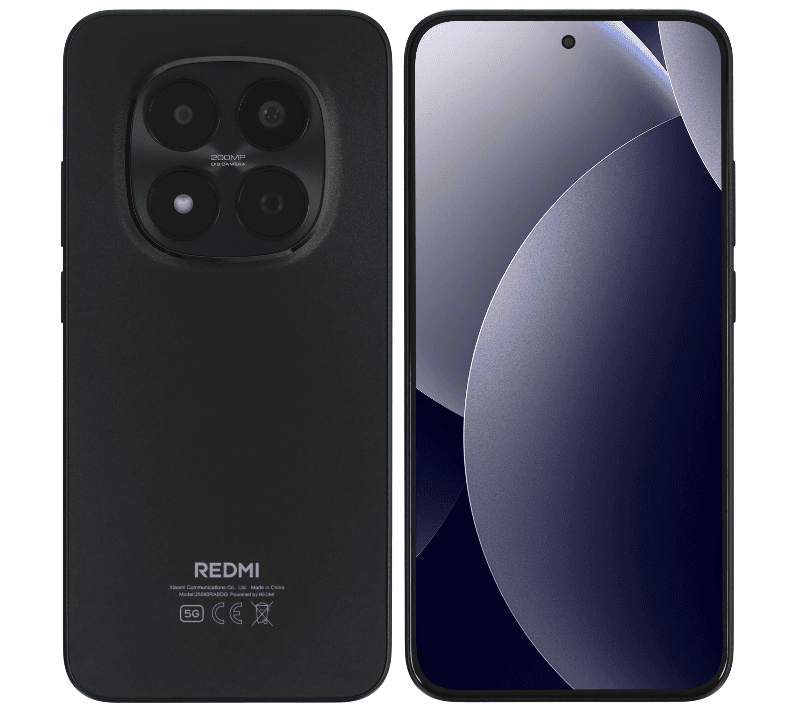 Смартфон Xiaomi Redmi Note 15 Pro Plus 5G 12/512 ГБ, черный, Qualcomm Snapdragon 7s Gen 4 8x2.7 ГГц, 6.83" AMOLED, 2772 x 1280, 120 Гц, 200 MP + 8 MP, 6500 mAh, 100 Вт