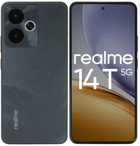 Смартфон realme 14T 12/256 ГБ черный, 6.67", MediaTek Dimensity 6300 - 8x(2.4 ГГц), 2 SIM, AMOLED, 2400x1080, камера 50+2 Мп, NFC, 5G, 4G, GPS, 6000 мА*ч, 45W