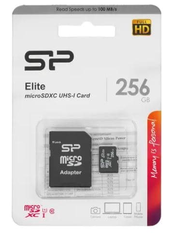 Карта памяти MicroSDXC 256GB Silicon Power Class 10 Elite