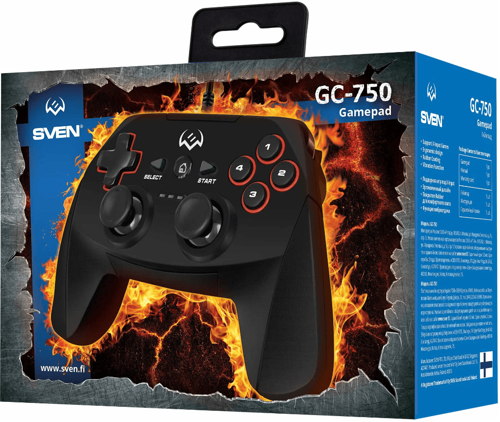 Геймпад проводной SVEN GC-250 черный