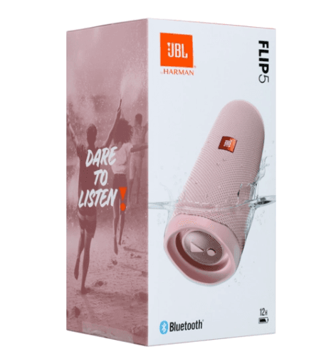 Портативная колонка JBL Flip 5, розовый, 20 Вт, Bluetooth, 4800 мА*ч